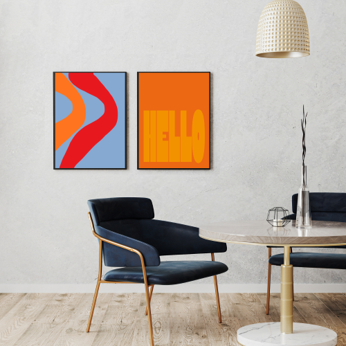 Zestaw plakatów na wiosnę do przedpokoju