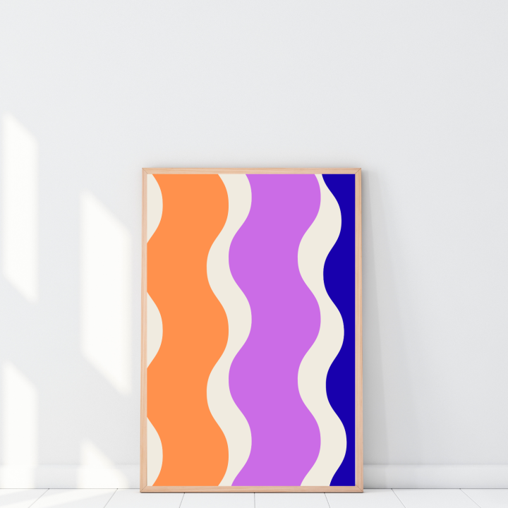 Energetyczny plakat do przedpokoju wiosenna stylowa dekoracja do wnętrza