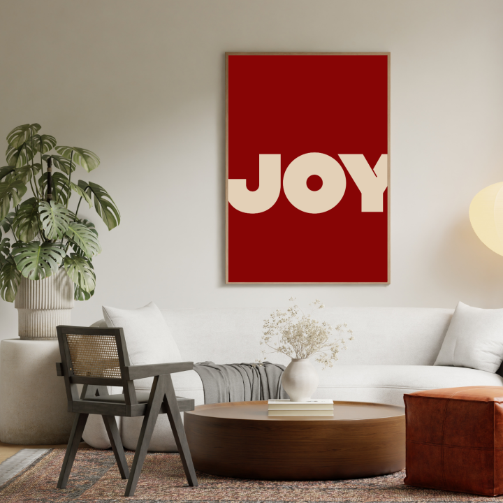 Plakat nad kanapę do beżowego salonu minimalistyczna dekoracja ścienna