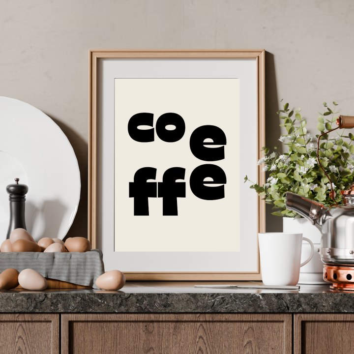 Dekoracyjny plakat Coffee – grafika do kuchni, jadalni i salonu do powieszenia na ścianie