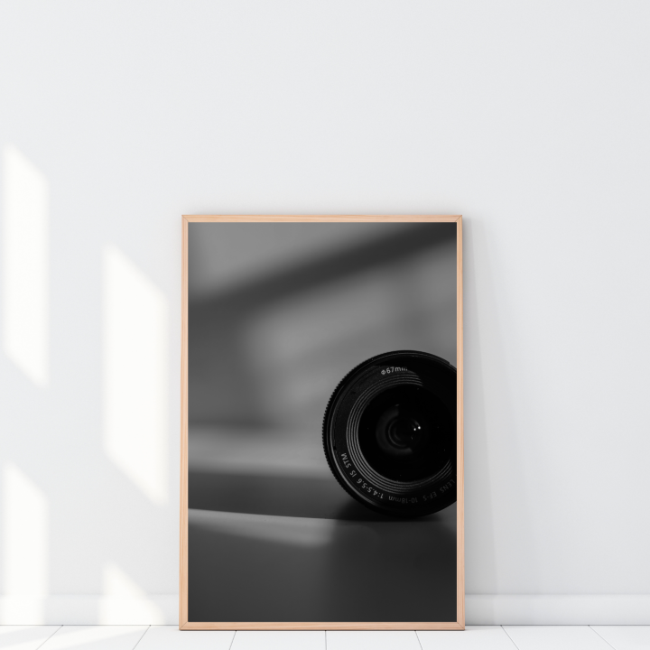 Klimatyczny czarno-biały plakat na ścianę 40x50 cm