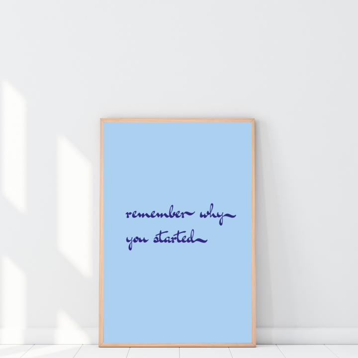 Plakat do domowego gabinetu z inspirującymi słowami