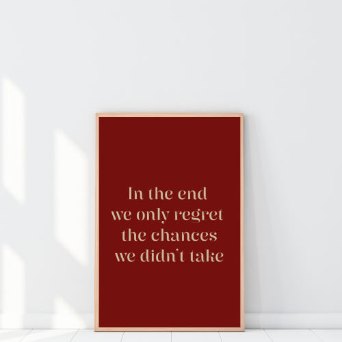 Motywacyjny plakat do domowego biura lub gabinetu - dekoracja ścienna