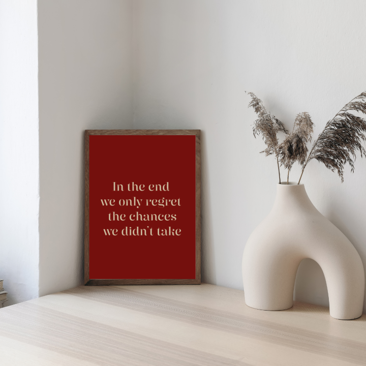 Dekoracyjny plakat inspirujący do spełniania marzeń i celów