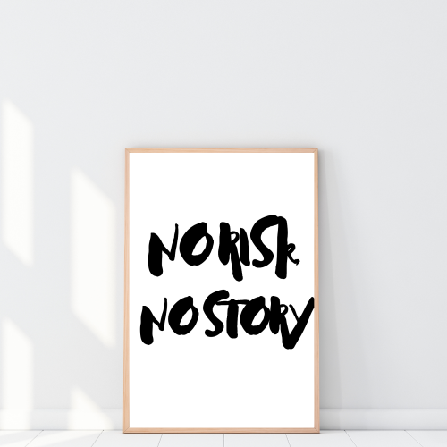 Minimalistyczny plakat 20x30 cm do domowego biura - dekoracja ścienna