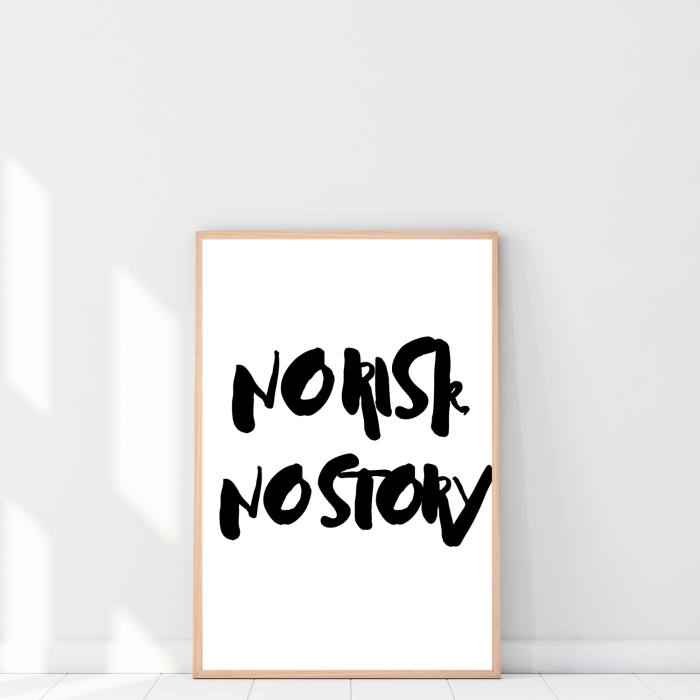 Minimalistyczny plakat 20x30 cm do domowego biura - dekoracja ścienna