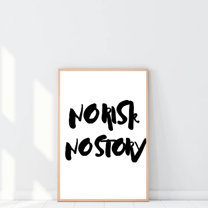 Minimalistyczny plakat 20x30 cm do domowego biura - dekoracja ścienna