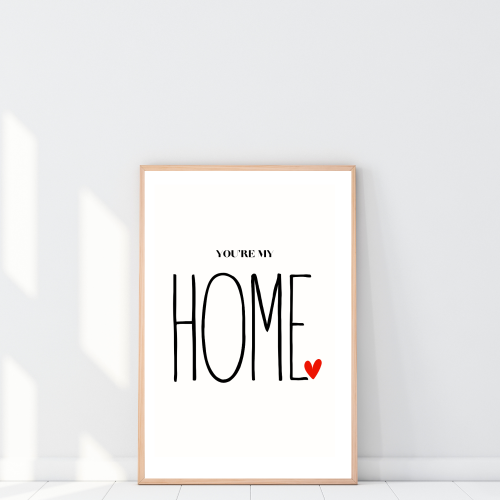 Miłosny plakat do salonu lub sypialni nastrojowa dekoracja do wnętrza