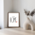 Minimalistyczny plakat 20x30 cm z romantycznym cytatem do dekoracji sypialni