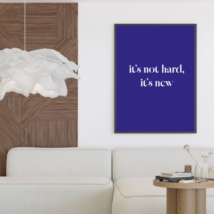 Motywacyjny plakat do salonu lub gabinetu - autorska dekoracja ścienna