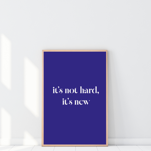 Plakat motywacyjny z inspirującym cytatem do domowego biura lub gabinetu stylowa dekoracja na ścianę