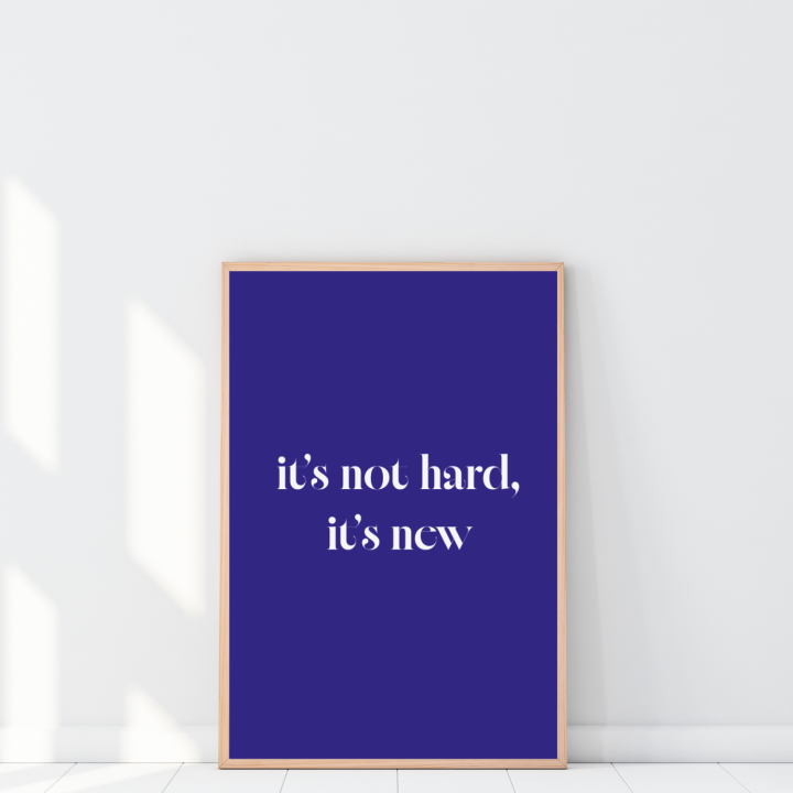 Plakat motywacyjny z inspirującym cytatem do domowego biura lub gabinetu stylowa dekoracja na ścianę