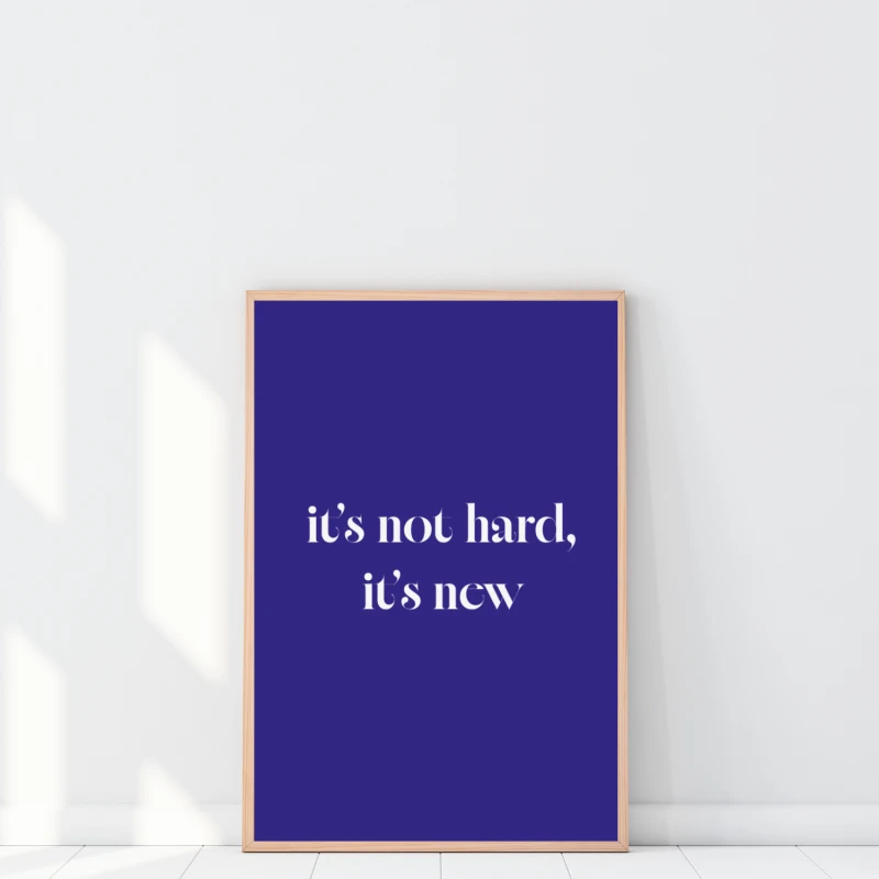 Plakat motywacyjny z inspirującym cytatem do domowego biura lub gabinetu to stylowa dekoracja na ścianę