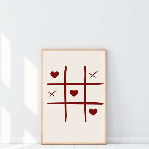 Romantyczny plakat do sypialni - stylowy dodatek do wnętrza na ścianę