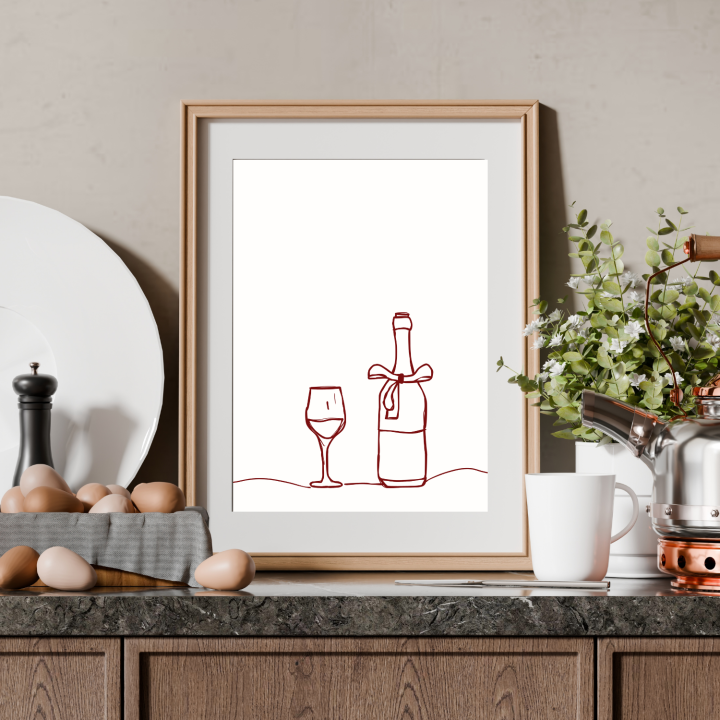 Pomysł na dekorację ścienną na pustą ścianę w kuchni