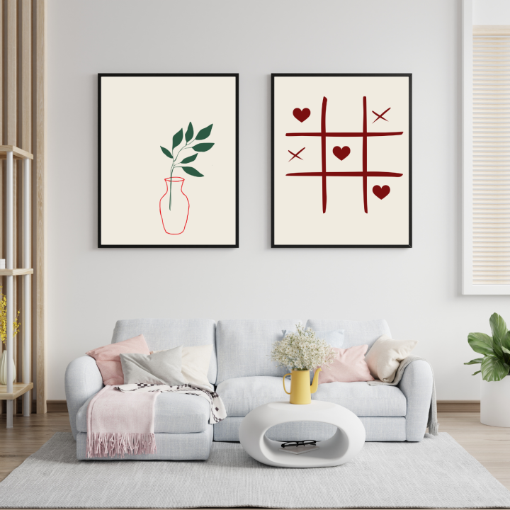 Plakaty pastelowe w zestawie dla minimalistki