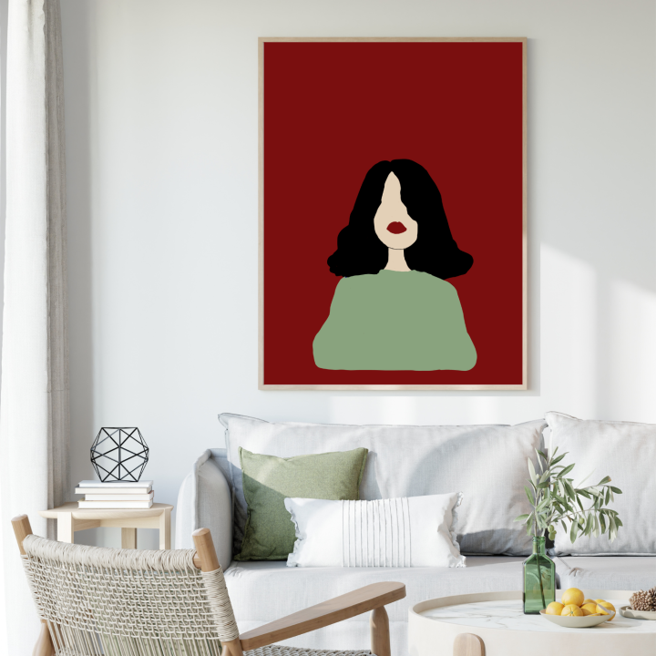 Plakat minimalistyczny do dekoracji ściany w przedpokoju