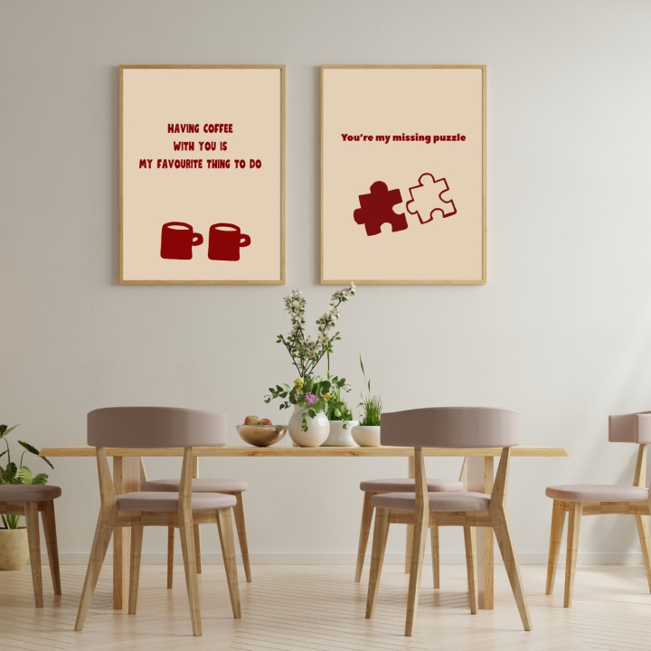 Plakat kawowy do kuchni i jadalni nowoczesny styl