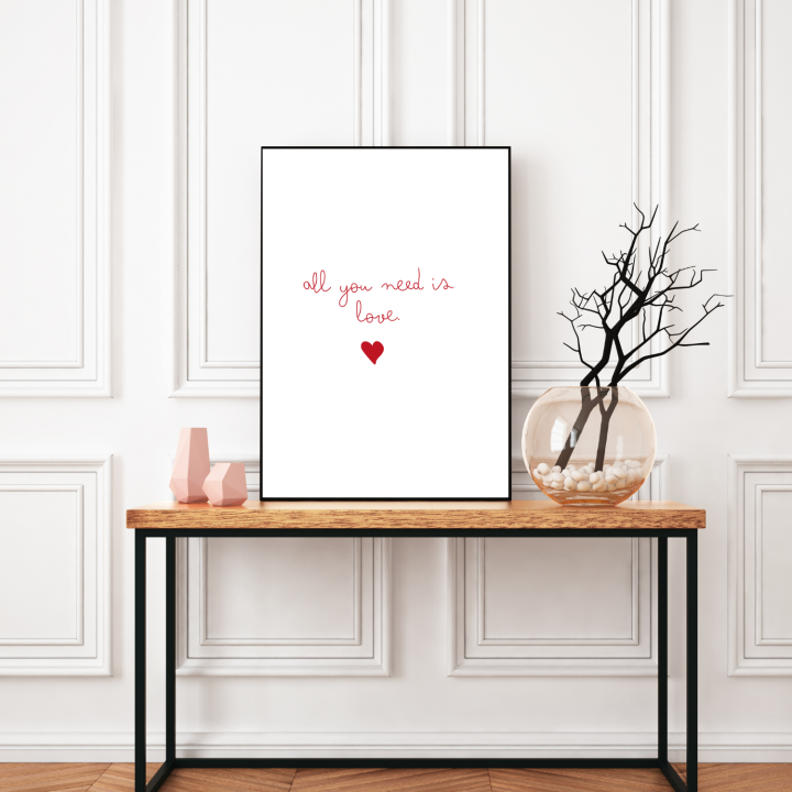 plakat all you need is love