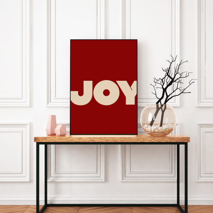 Ciemnoczerwony plakat do przedpokoju stylowa dekoracja ścienna do wiatrołapu