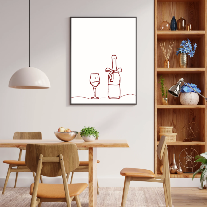 Minimalistyczny plakat 30x40 cm do jadalni