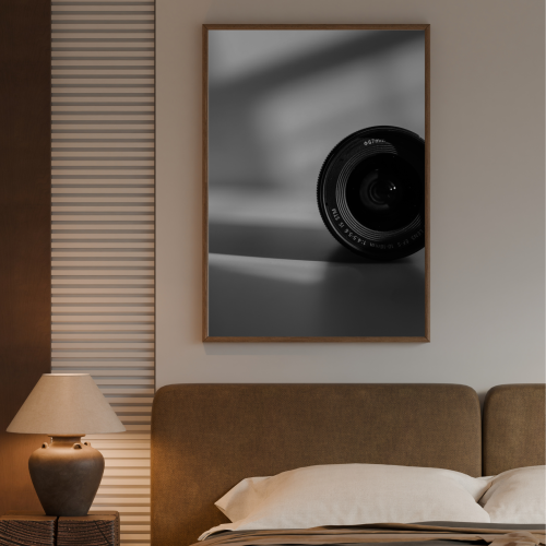 Nastrojowa grafika do salonu nad kanapę