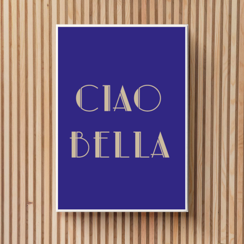 Granatowy plakat do przedpokoju w formacie 30x40cm