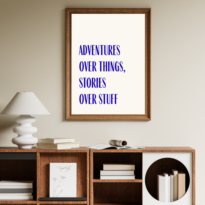 Plakat motywacyjny z inspirującym cytatem - dekoracja na ścianę do salonu lub domowego biura