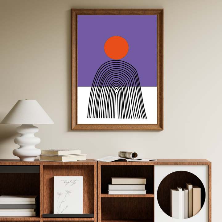 Autorska grafika do jasnego wnętrza – stylowa dekoracja ściany, która rozświetla i odświeża przestrzeń