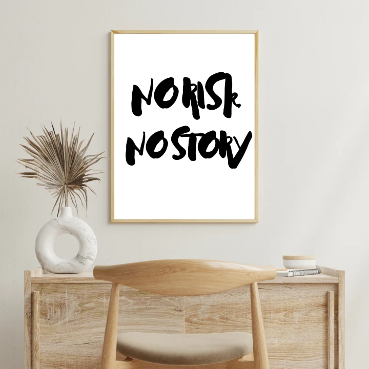 Zabawny plakat na ścianę do salonu lub przedpokoju – nowoczesna dekoracja wnętrza