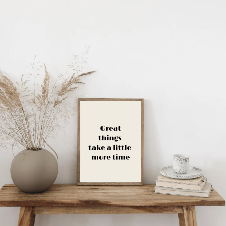 Minimalistyczny plakat do dekoracji salonu lub domowego biura