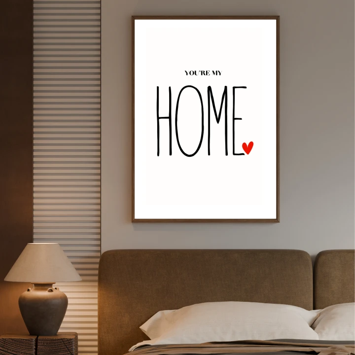 Plakat dla pary 20x30 cm minimalistyczna dekoracja na ścianę do salonu lub przedpokoju