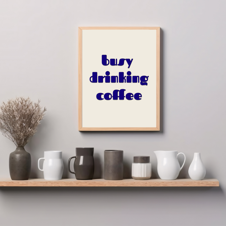 Typograficzny plakat do nowoczesnego salonu