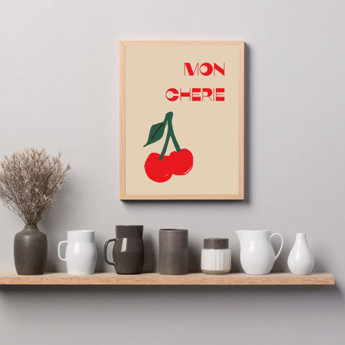 Mon cherie plakat do kuchni