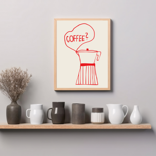 Abstrakcyjny plakat 20x30 cm na ścianę do kuchni