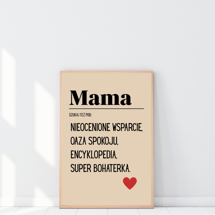 Plakat na Dzień Mamy, który zatrzymuje najpiękniejsze emocje – delikatna dekoracja pełna znaczenia
