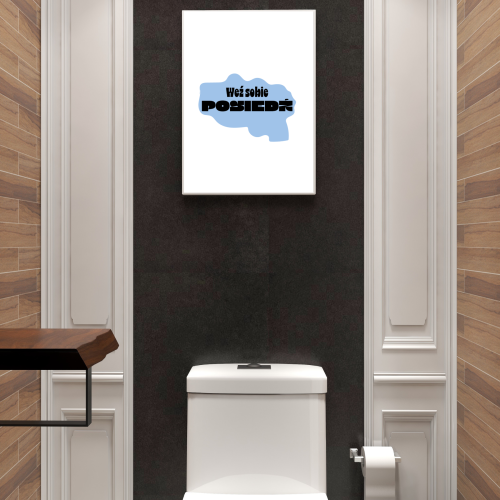 Plakat do łazienki 20x30 cm – nowoczesna dekoracja ścienna do małej łazienki