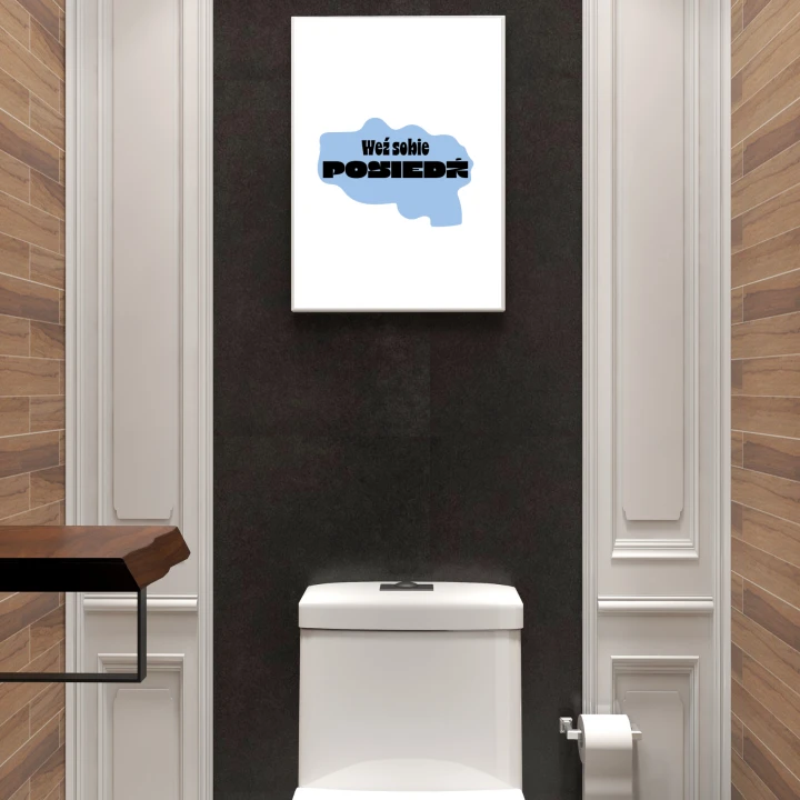 Plakat do łazienki 20x30 cm – nowoczesna dekoracja ścienna do małej łazienki
