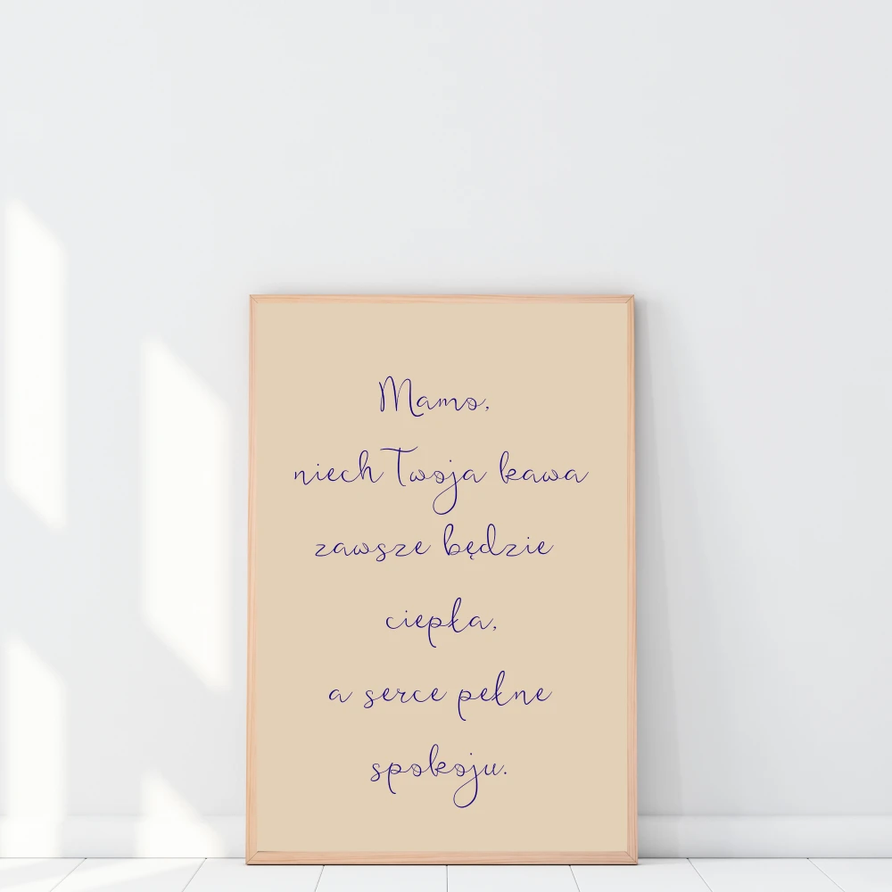Plakat z życzeniami dla mamy na Dzień Mamy - wyjątkowy podarunek od serca