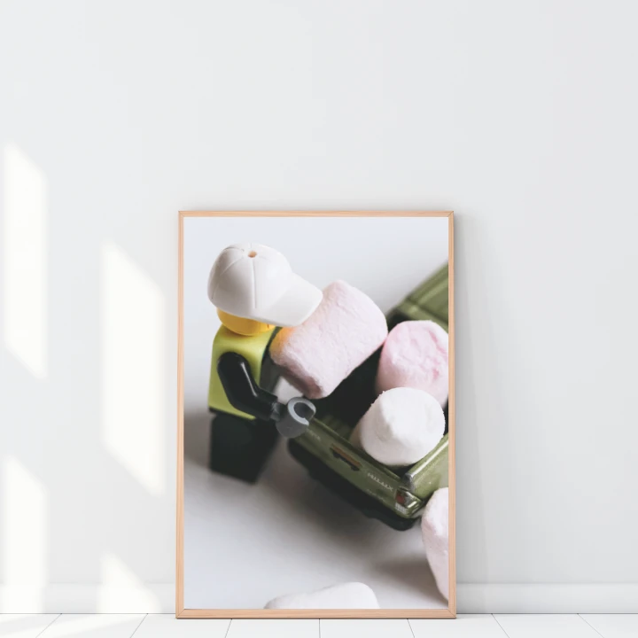 Plakat dla dziecka z motywem klocków – idealna dekoracja do pokoju