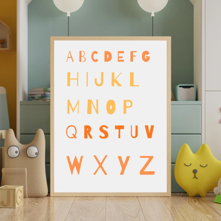 Twoje dziecko ma problem z nauką alfabetu? Sprawdź ten kolorowy plakat dla dzieci 3–7 lat, który pomoże mu szybko opanować literki