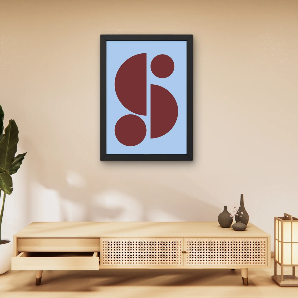 Dekoracyjny plakat w geometryczne wzory do salonu lub gabinetu beauty