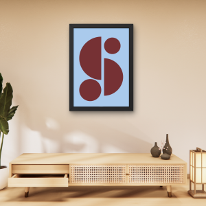 Dekoracyjny plakat w geometryczne wzory do salonu lub gabinetu beauty