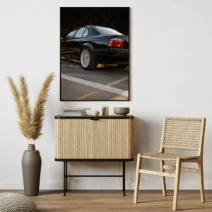 Plakat dekoracyjny dla fana motoryzacji z klasyczna siodemka