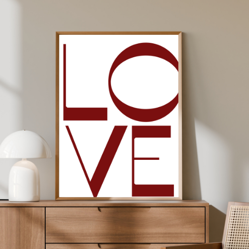 Dekoracja ścienna do salonu nad kanapę dla zakochanych